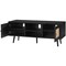 Rattan TV Stand for 55 Inch TV Bohemian Style Media Console with Storage Cabinets